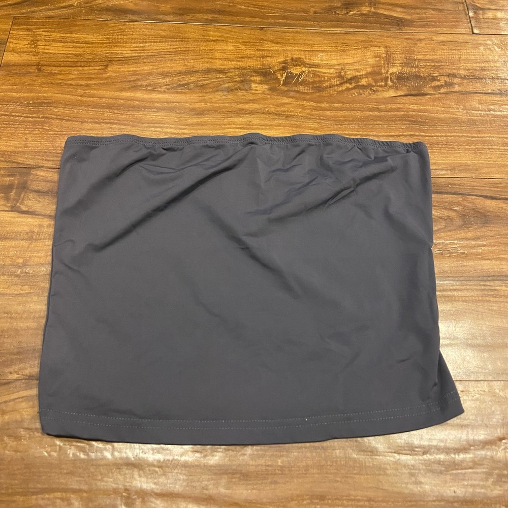 Princess Polly tube top in charcoal gray